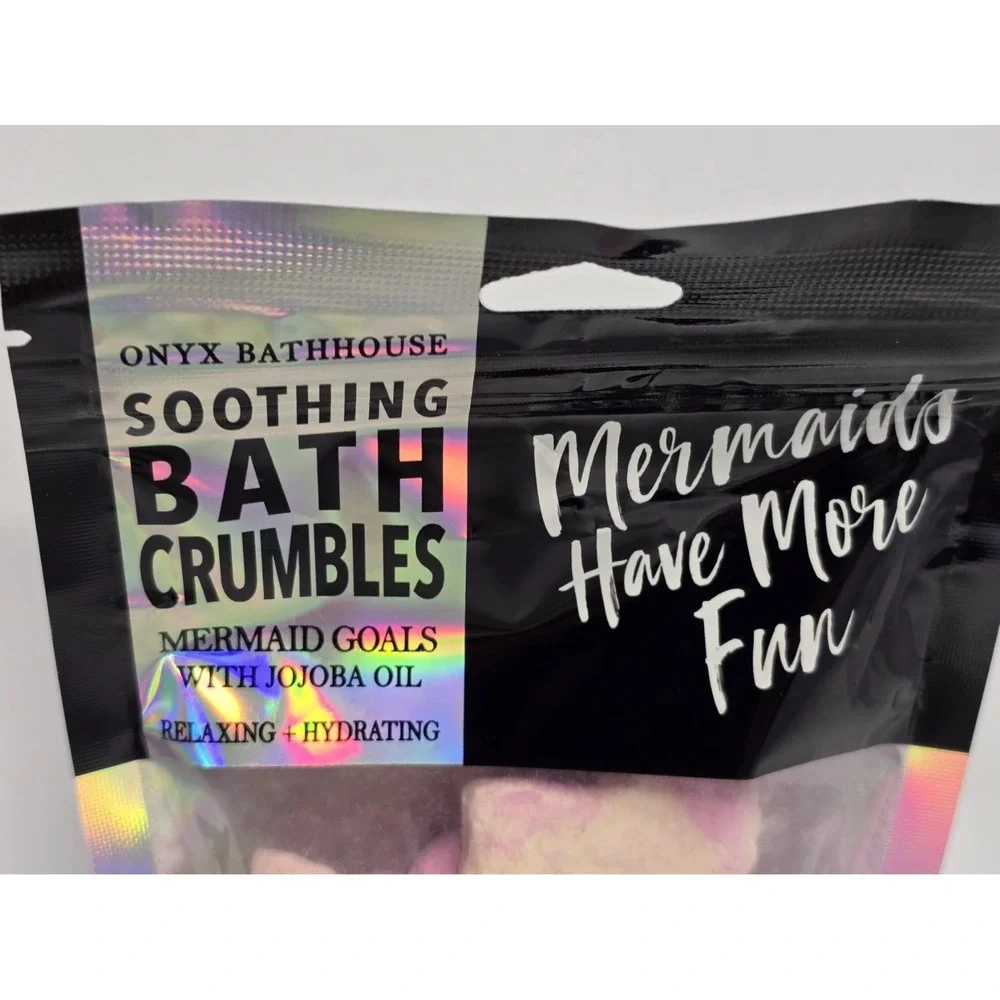 Onyx Bathhouse Soothing‎ Bath Crumbles Mermaid Goals with Johoba Oil 5.2 oz NEW!